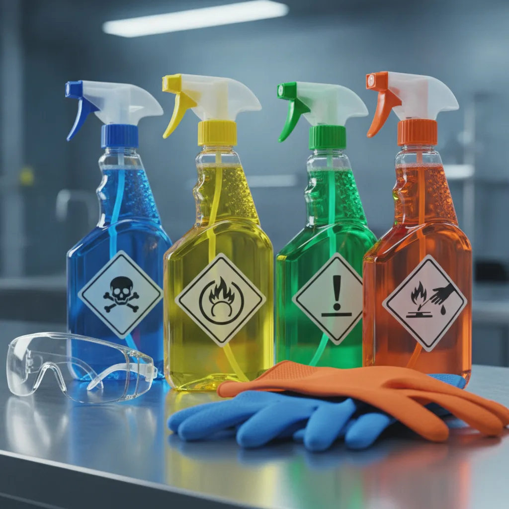 risques chimiques produits ménagers magasin