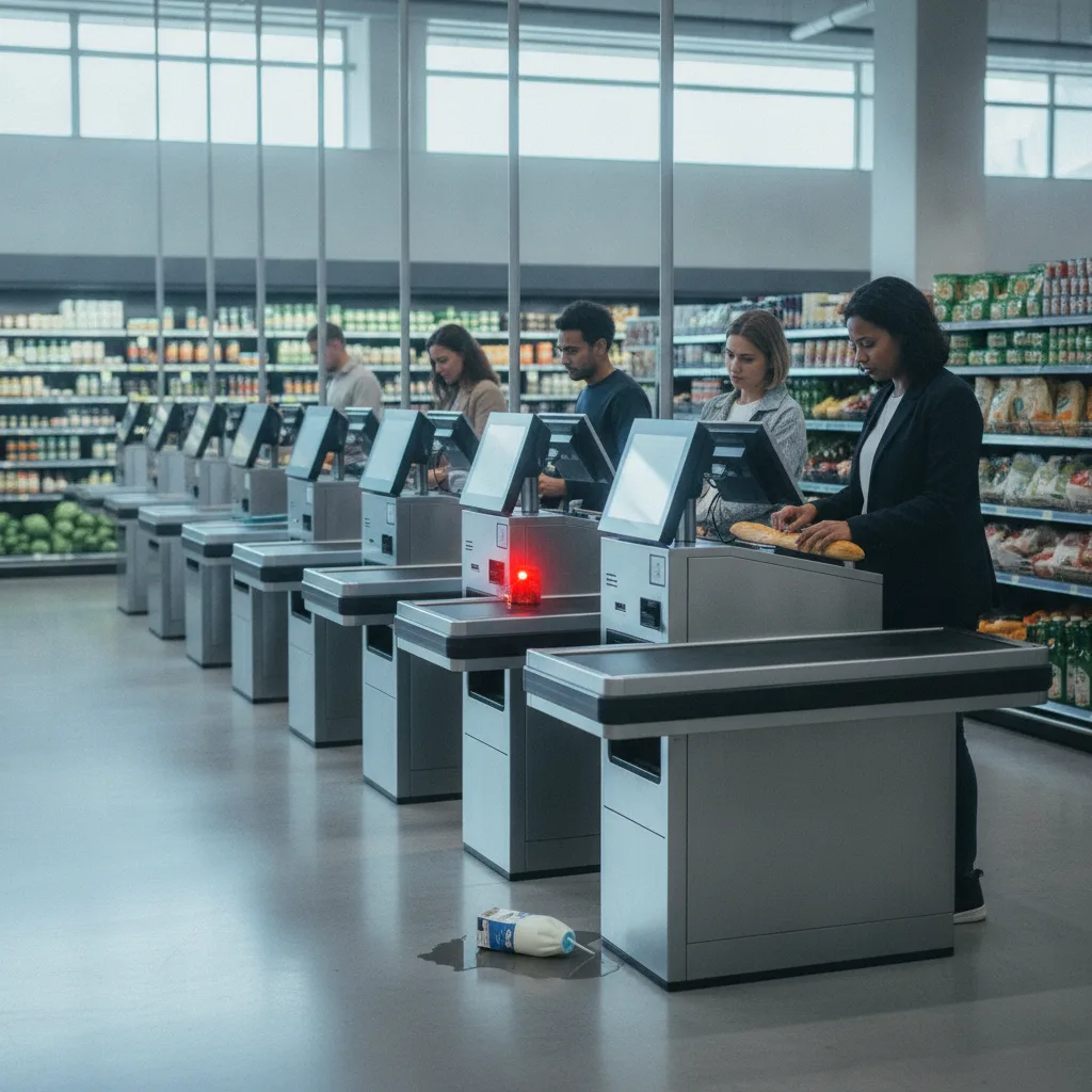 Risques self-checkout caisses automatiques | Guide 2026 - risques self checkout caisses automatiques